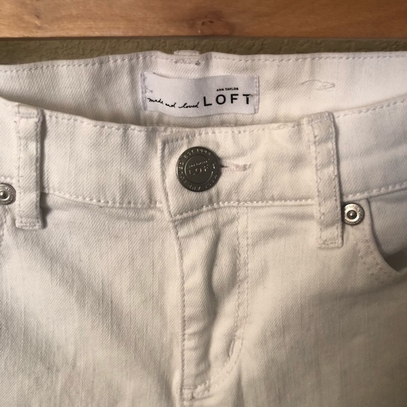 Loft White Skinny Jeans - Picture 2 of 4